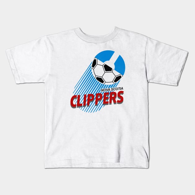 Defunct Nova Scotia Clippers Soccer Kids T-Shirt by LocalZonly